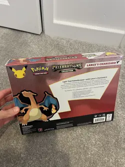 Pokemon TCG: Celebrations 25th Anniversary- Lance's Charizard V Box New & Sealed - Image 2