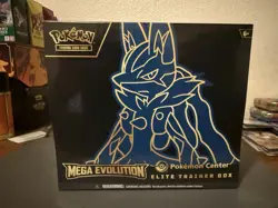 Mega Evolution Lucario Elite Trainer Box Pokemon Center Sealed ETB - Image 1