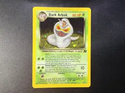 Pokemon TCG Team Rocket Dark Arbok Unlimited Holo Rare 2/82 LP - Image 1