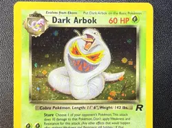Pokemon TCG Team Rocket Dark Arbok Unlimited Holo Rare 2/82 LP - Image 3
