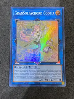 YuGiOh! - GranSolfachord Coolia CYAC-EN048 Super Rare 1st Edition Near Mint - Image 1