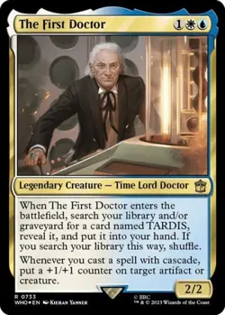 ~ The First Doctor (Surge Foil) ~ NM Foil ~ Universes Beyond: Doctor Who ~ MTG ~ - Image 1