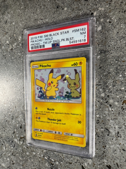 Pokemon TCG Cards Pikachu SM162 Black Star Promo Holo PSA 7 NM - Image 4
