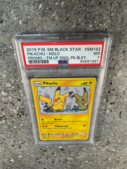 Pokemon TCG Cards Pikachu SM162 Black Star Promo Holo PSA 7 NM - Image 5
