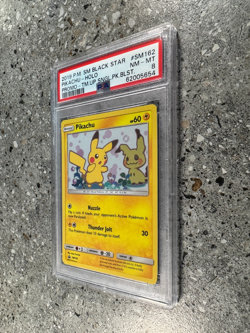 Pokemon TCG Cards Pikachu SM162 Black Star Promo Holo PSA 8 NM-MT - Image 4