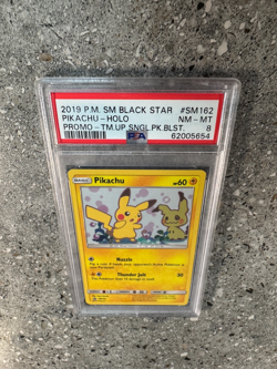 Pokemon TCG Cards Pikachu SM162 Black Star Promo Holo PSA 8 NM-MT - Image 5