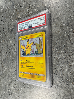 Pokemon TCG Cards Pikachu SM162 Black Star Promo Holo PSA 9 MINT - Image 4