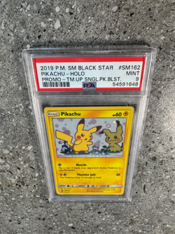 Pokemon TCG Cards Pikachu SM162 Black Star Promo Holo PSA 9 MINT - Image 5
