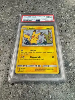 Pokemon TCG Cards Pikachu SM162 Black Star Promo Holo PSA 10 GEM MINT - Image 1