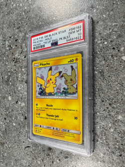 Pokemon TCG Cards Pikachu SM162 Black Star Promo Holo PSA 10 GEM MINT - Image 4