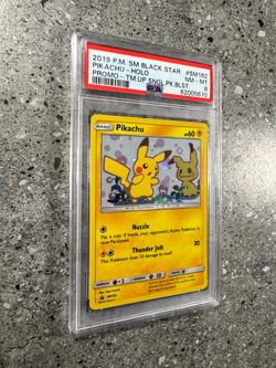 Pokemon TCG Cards Pikachu SM162 Black Star Promo Holo PSA 8 NM-MT - Image 3