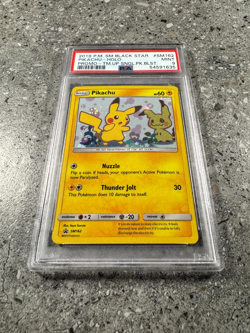 Pokemon TCG Cards Pikachu SM162 Black Star Promo Holo PSA 9 MINT - Image 1