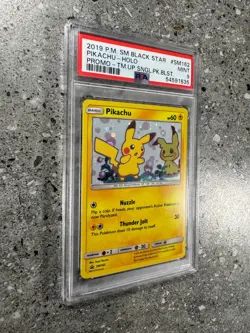 Pokemon TCG Cards Pikachu SM162 Black Star Promo Holo PSA 9 MINT - Image 3
