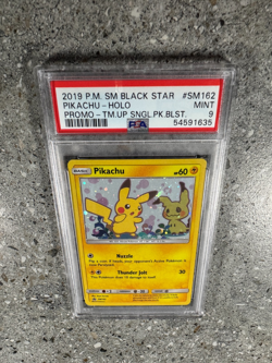 Pokemon TCG Cards Pikachu SM162 Black Star Promo Holo PSA 9 MINT - Image 5