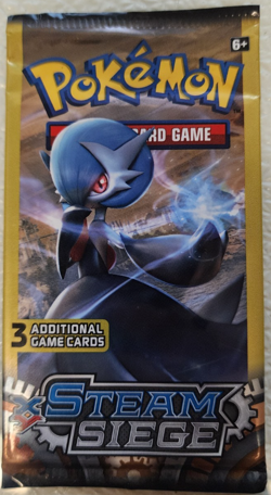 POKEMON XY STEAM SIEGE 3 CARD BOOSTER PACK (1) NEW PACK - Image 1