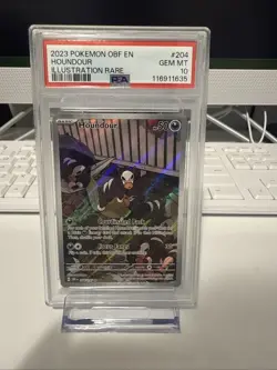 Pokemon TCG Houndour Obsidian Flames Holo Card 204/197 Illustration Rare PSA 10 - Image 1
