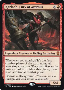 Karlach, Fury of Avernus Commander Legends: Battle for Baldur's Gate Regular NM - Image 1