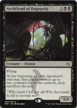Archfiend of Depravity R Fate Reforged 62 LP-NM MTG - Image 1
