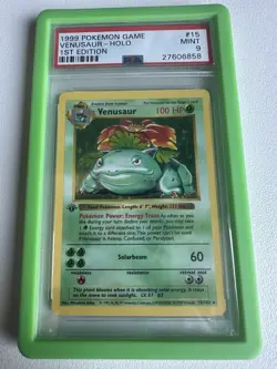 Venusaur Holo Rare 1st Edition Base set 15/102 Grail WOTC Vintage Pokemon - Image 1