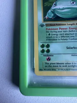 Venusaur Holo Rare 1st Edition Base set 15/102 Grail WOTC Vintage Pokemon - Image 3