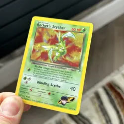 Pokemon TCG-Rocket's Scyther 13/132 Gym Heroes Unlimited Holo Rare - Image 3
