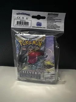 Pokemon TCG Sword Shield Silver Tempest Mini Portfolio Sealed Booster Pack - Image 1