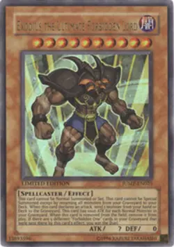 Lightly Played Exodius the Ultimate Forbidden Lord - JUMP-EN025 - Ultra Rare - L - Image 1