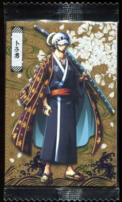 Trafalgar Law No.10 One Piece Wafer Bandai Japanese Card - Image 1