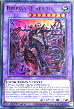 DESPIAN QUAERITIS - ULTRA RARE DAMA-EN034 1ST EDITION YuGiOh TCG Card - Image 1