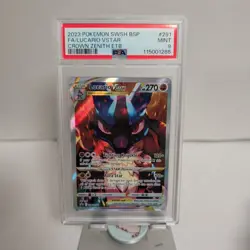 Pokemon TCG Lucario VSTAR Sword & Shield SWSH291 Holo Promo Card PSA 9 Mint - Image 2