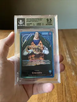 Sir Crocodile L ST03-001 One Piece Card Graded Beckett 9.5 Gem Mint Grading - Image 1