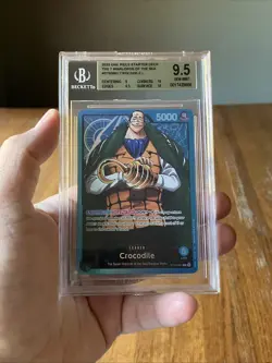 Sir Crocodile L ST03-001 One Piece Card Graded Beckett 9.5 Gem Mint Grading - Image 2