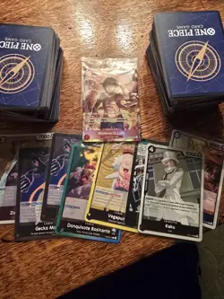 Bulk One Peice TCG Lot With Sealed Monkey.D.Luffy And 200+ Bulk Cards - Image 1