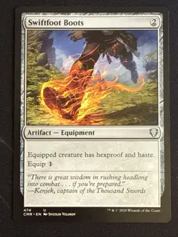 1x Swiftfoot Boots (474) Commander Legends LP MTG Magic the Gathering x1 MKE - Image 1