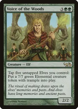 Voice of the Woods 1x MtG Duel Decks: Elves vs. Goblins SP/NM - Image 1