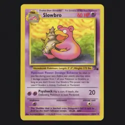 Slowbro 43/62 Fossil Set Vintage WOTC Pokemon TCG NM/LP 🔥 - Image 1
