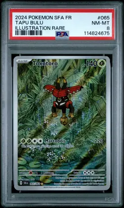 2024 POKEMON FRENCH SFA FR-SHROUDED FABLE ILLUSTRATION RARE #065 TAPU BULU PSA 8 - Image 1