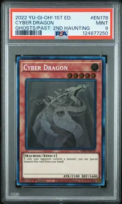 2022 YU-GI-OH! GFP2-GHOSTS FROM THE PAST: THE 2ND HAUNTING CYBER DRAGON PSA 9 - Image 1