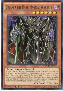 Yugioh - Breaker the Dark Magical Warrior (Rare) (1st Edition) - DUEA-EN040 P - Image 1