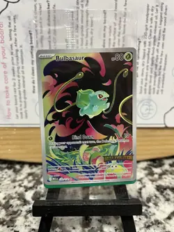 Bulbasaur 133/132 Mega Evolution Box Topper Stamped Promo Pokemon Card (Sealed) - Image 1