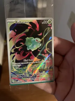 Bulbasaur 133/132 Mega Evolution Box Topper Stamped Promo Pokemon Card (Sealed) - Image 3