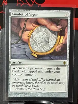 Amulet of Vigor - Reg - MTG - Worldwake - 121/145 - RARE ~ NM - Image 2