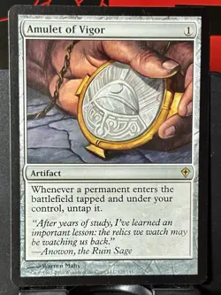 Amulet of Vigor - Reg - MTG - Worldwake - 121/145 - RARE ~ NM - Image 3