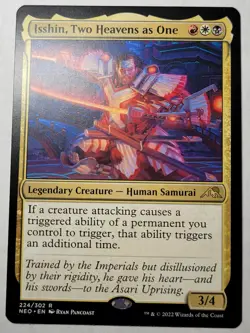 Isshin, Two Heavens as One Neon Dynasty Regular Rare Kamigawa NEO 224 mtg NM/M - Image 1