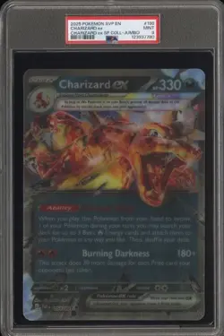 2025 Pokemon SVP-EN Charizard EX Lenticular Jumbo #196 - PSA 9 - Image 3