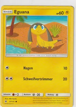Pokemon Grauen der Lichtfinsternis Nr. 37/131 Eguana deutsch - Image 1