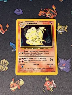 Pokemon Cards Ninetales 12/102 Holo Rare Base Set UNLIMITED - (LP+) - Image 1