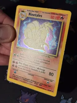 Pokemon Cards Ninetales 12/102 Holo Rare Base Set UNLIMITED - (LP+) - Image 3