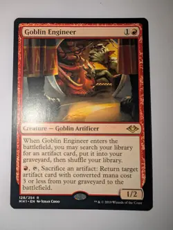 Goblin Engineer Modern Horizons Regular Card Near Mint Condition - Image 1
