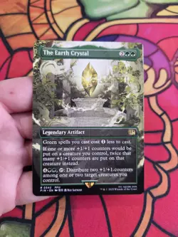 The Earth Crystal (Borderless) Final Fantasy MTG NM - Image 1
